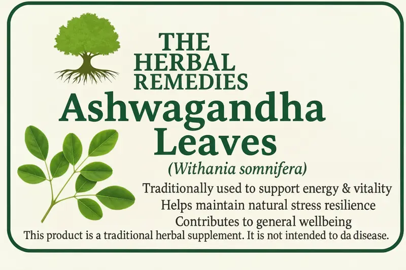 Ashwagandha (Withania somnifera) leaves
