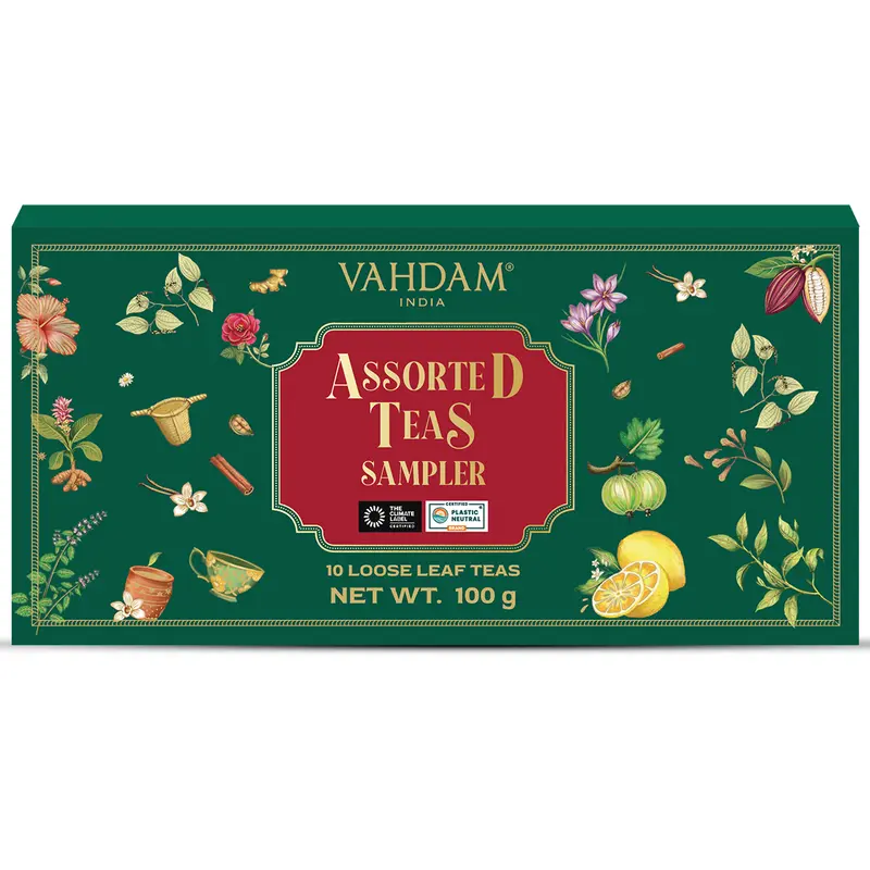 Assorted Tea Loose Leaf Sampler, 10 Variants