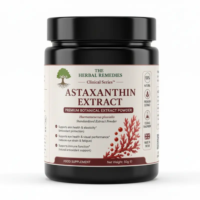 Astaxanthin Powder Extract (Haematococcus pluvialis) Powerful Antioxidant & Skin Vitality Support