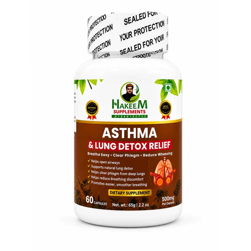 Asthma & Lung Detox Relief – Respiratory Support (Breathing, Phlegm & Wheezing)