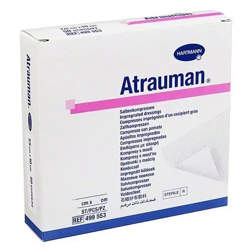 Atrauman Impregnated Wound Dressing 5cm x 5cm Pack of 10