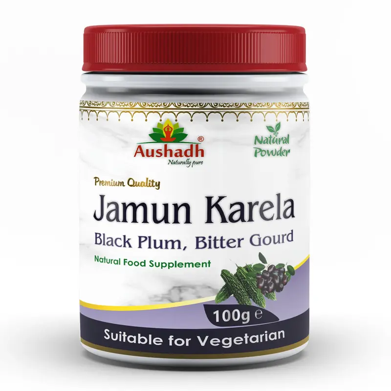 Aushadh Jamun Karela Powder 100 gram - Daily Wellness Support