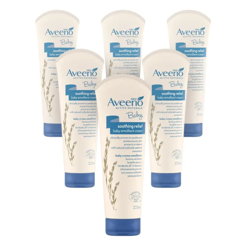 Aveeno Baby Soothing Relief Emollient Cream - 6 Pack