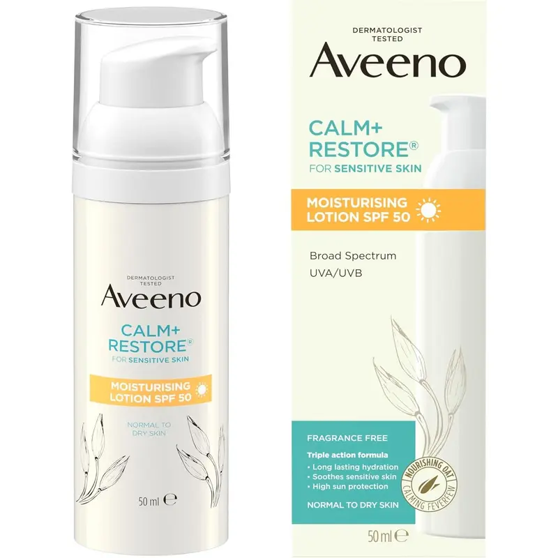 AVEENO Calm & Restore Daily Moisturiser SPF50 50ml