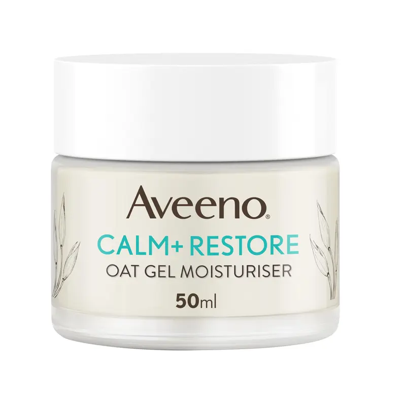 Aveeno Face Calm and Restore Oat Gel Moisturiser 50ml (N)