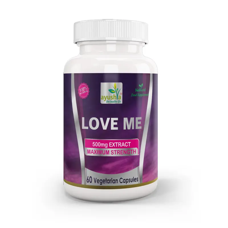 Ayushya Love Me Capsules (Vitality Blend) Vitality & Stamina Support - Vegan, Gluten Free, Non-GMO, 60 Capsules