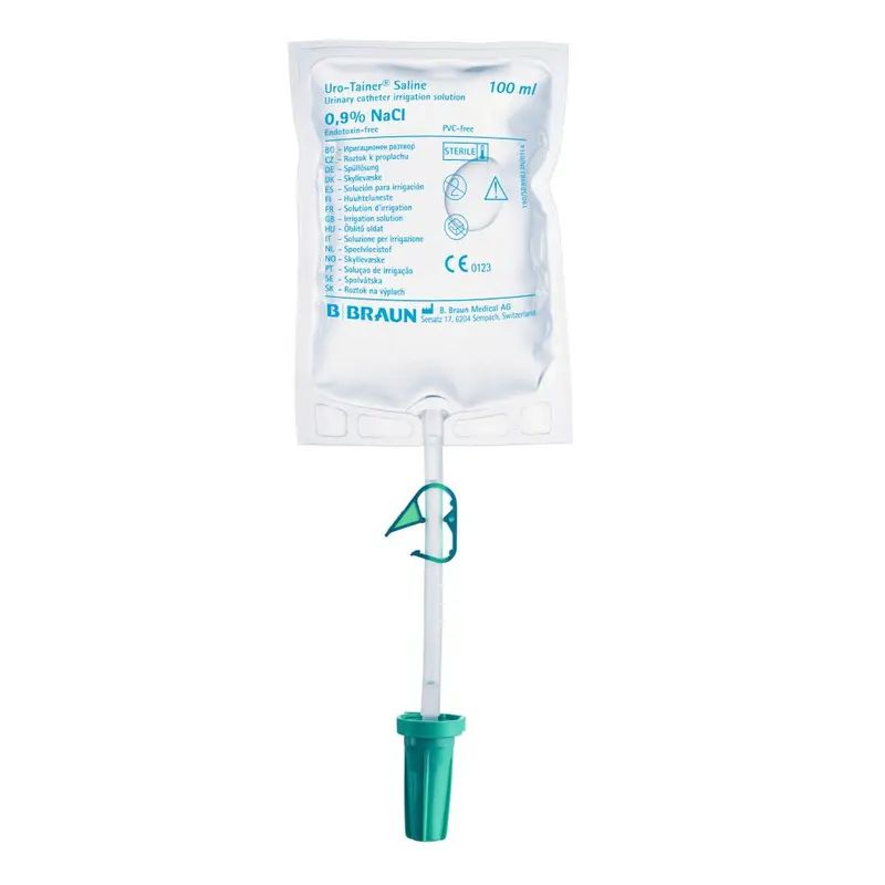 B. Braun Uro-Tainer NaCl 0.9% Catheter Maintenance Solution 100ml (Code