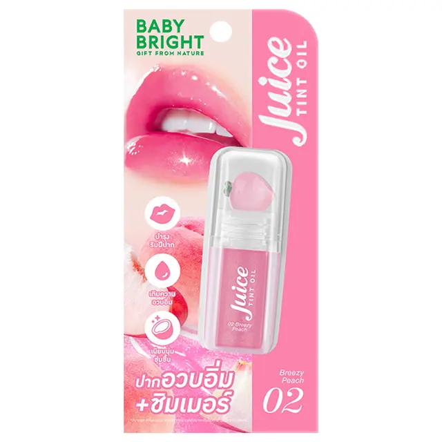 Baby Bright - Juice Tint Oil, Breezy Peach 3.1g.