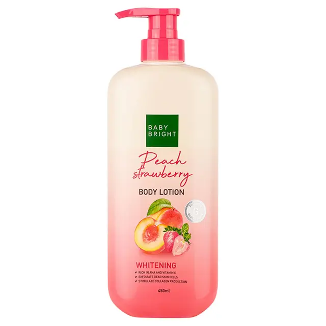 Baby Bright - Peach Strawberry Body Lotion 450ml.