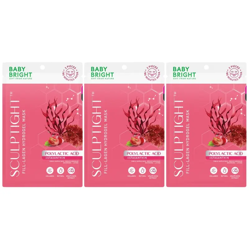 Baby Bright - Sculptight Fill-lagen Hydrogel Mask 20g. (Pack of 3)
