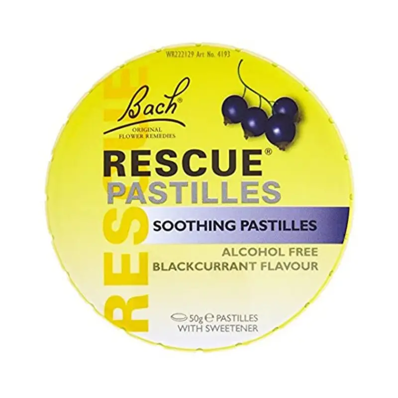 Bach Rescue Pastilles Blackcurrant 50g