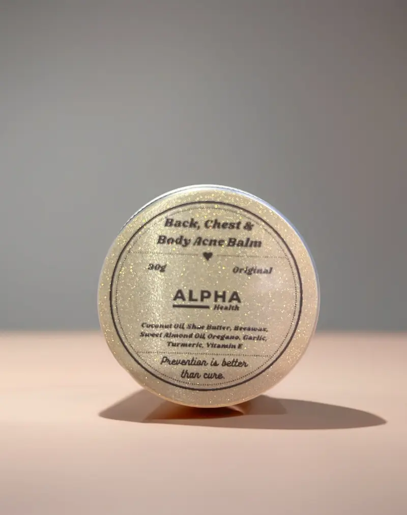 Back, Chest & Body Acne Balm | Garlic Oregano Turmeric Skin Balance