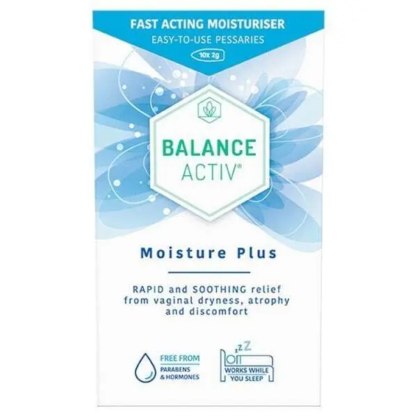 Balance Activ Menopause Moisture Plus 10 Pessaries (N)