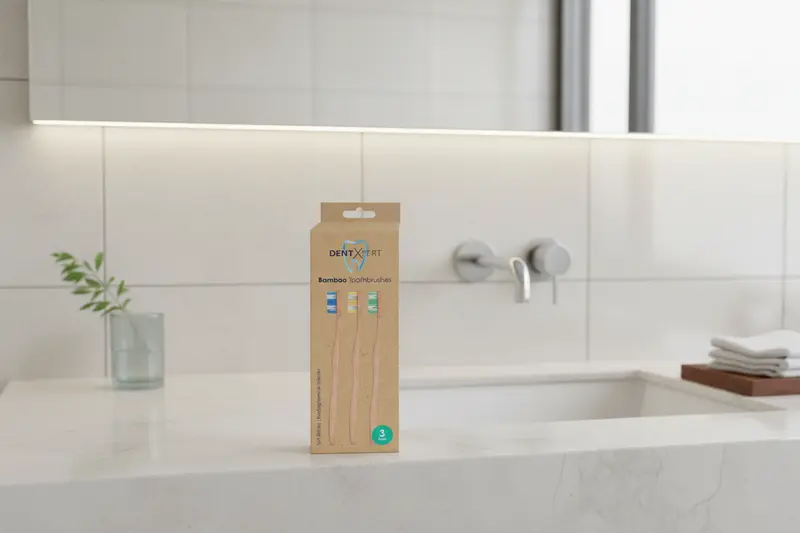 Bamboo Toothbrush – 3 Pack | Eco-Friendly Soft Bristle Toothbrushes, Dent Xpert