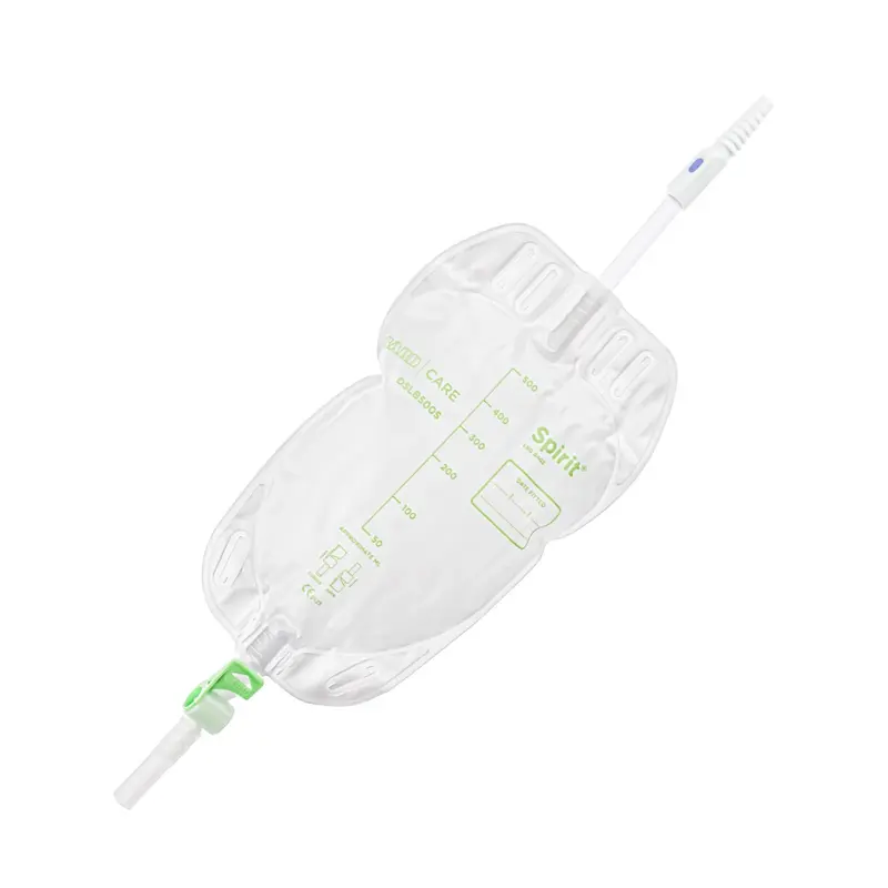 Bard Spirit® Urine Drainage Leg Bag – 500ml, 10cm Short Tube – Pack of 10 (Ref