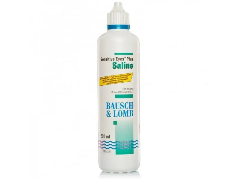 Bausch & Lomb Sensitive Eyes Plus Saline Solution - 500ml