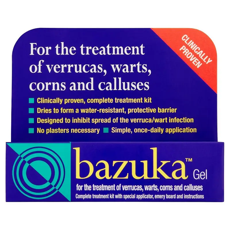 Bazuka salicylic acid gel Verruca & WART GEL -5G Gel