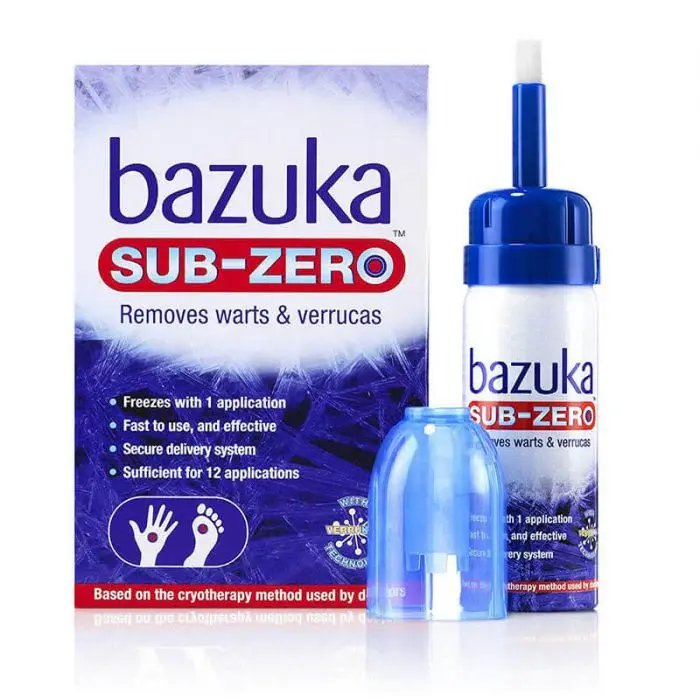 Bazuka Sub-Zero Verruca & Wart Freeze Treatment – 50ml (12 Applications)