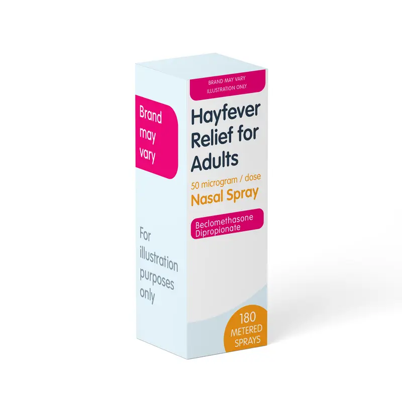 Beclometasone Hay Fever Relief Nasal Spray - 180 Dose (Brand May Vary)