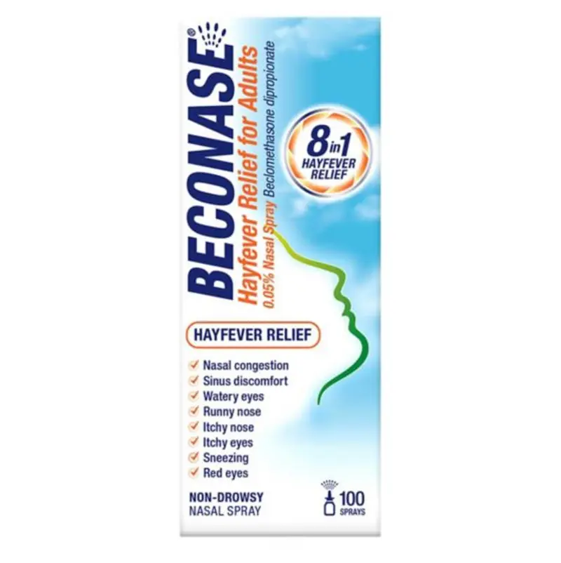 Beconase Hayfever Relief for Adults Nasal Spray - 100 Sprays