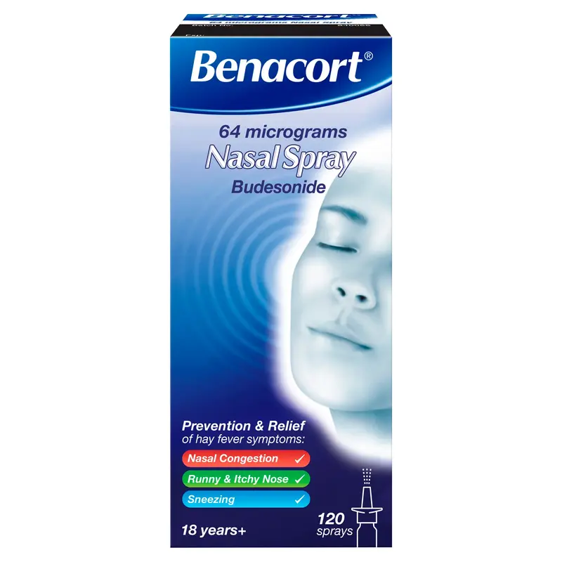 Benacort Budesonide 64µg Hayfever Nasal Spray - 120 Sprays