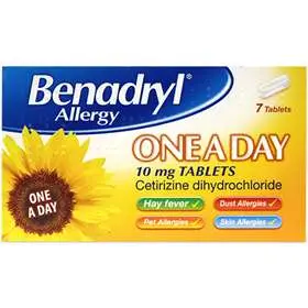 Benadryl Allergy One A Day 10mg Tablets 7 (N)