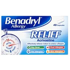 Benadryl Allergy Relief Capsules 48 (P)