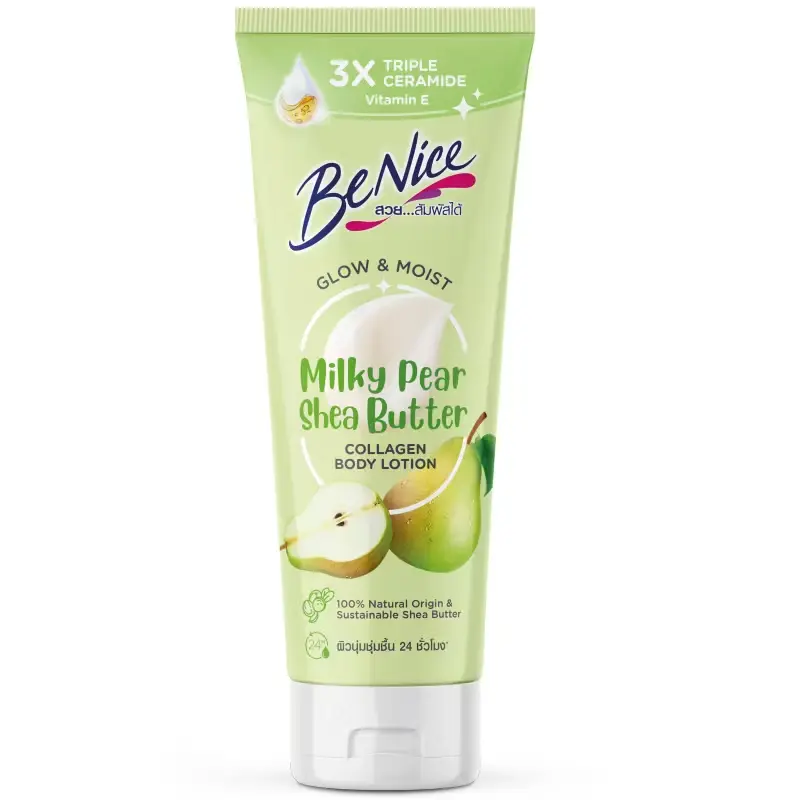 BeNice - Glow & Moist Milky Pear Shea Butter Collagen Body Lotion 170ml.