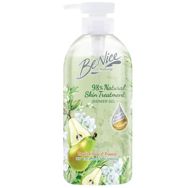 BeNice - Natural English Pear & Freesia Pump Shower Gel 450ml.