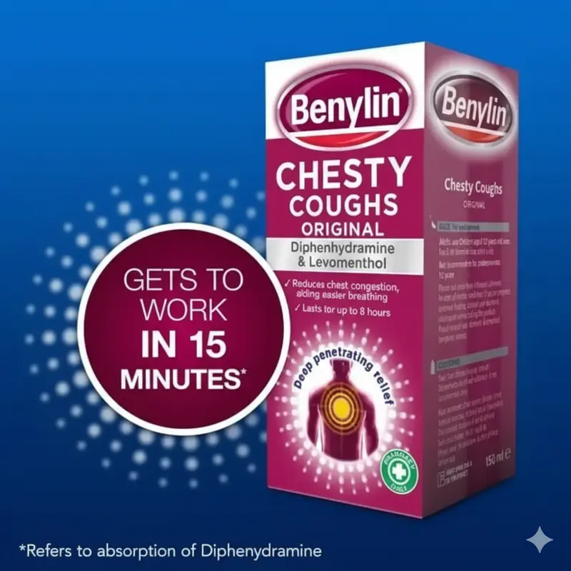 Benylin Chesty Coughs Original Syrup – 150ml