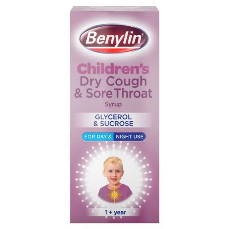Benylin Dry Cough & Sore Throat for Children 125ml