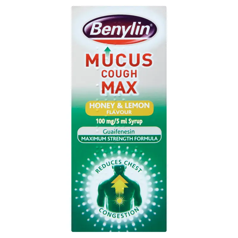 Benylin Mucus Cough Max Honey & Lemon 100mg/5ml Syrup