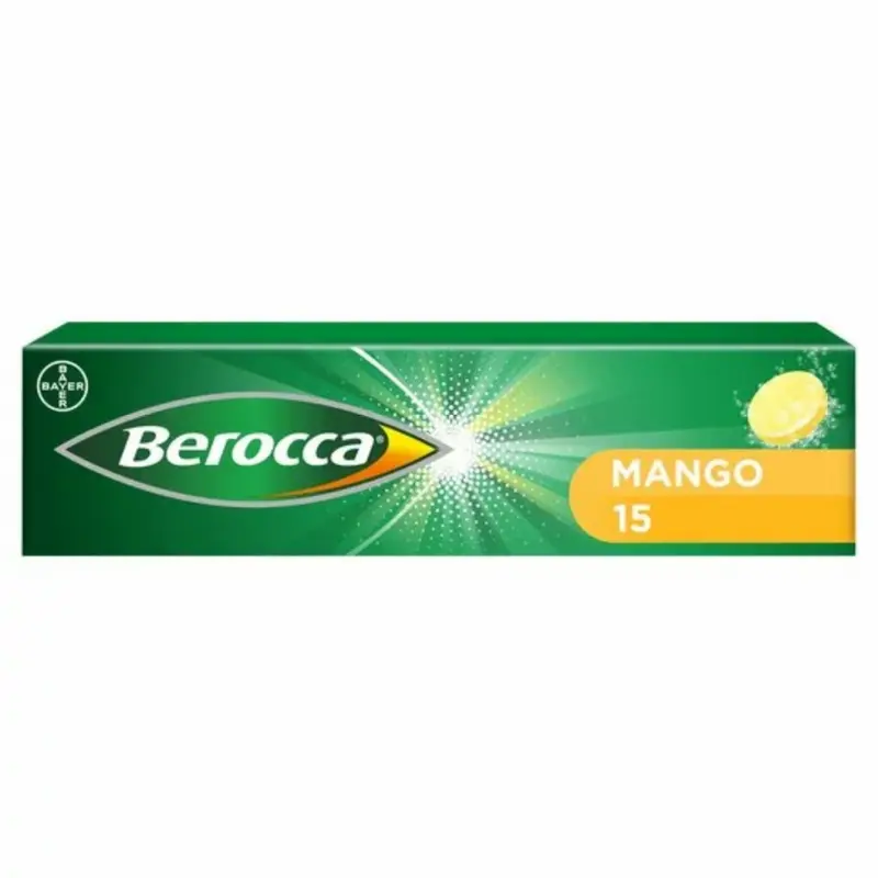 Berocca 15 Effervescent Tablets - Mango Flavour (N)