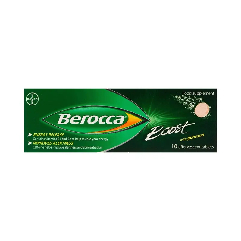 Berocca Boost with Guarana 10 Effervescent Tablets