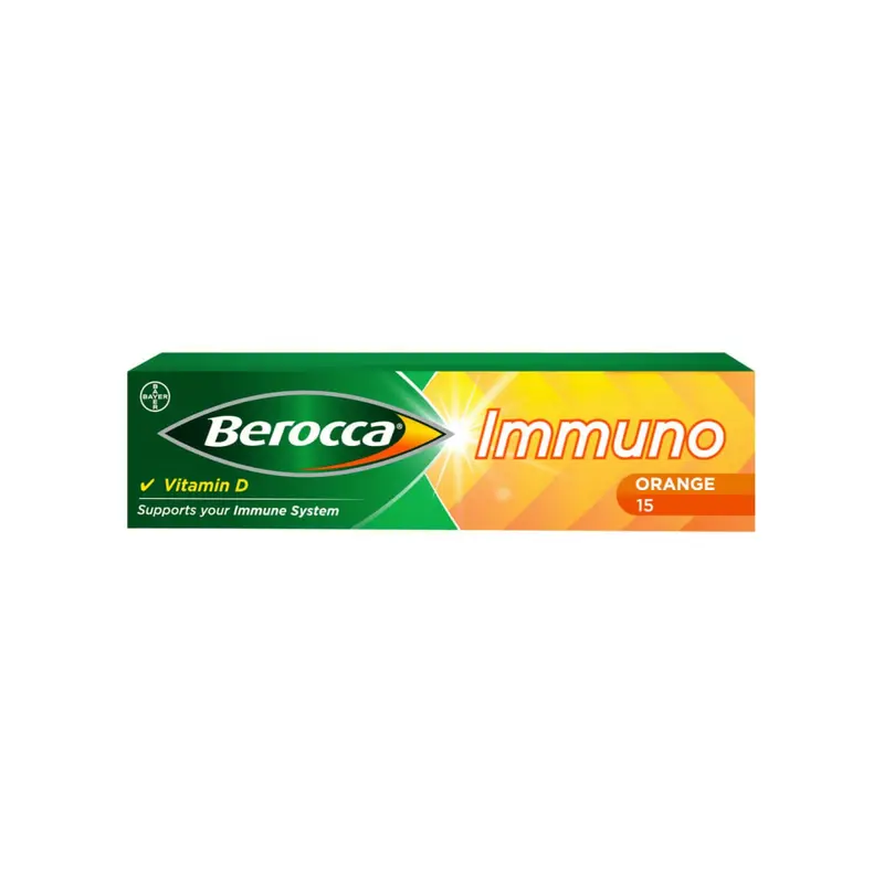 Berocca Immuno Effervescent Orange 15 Tablets