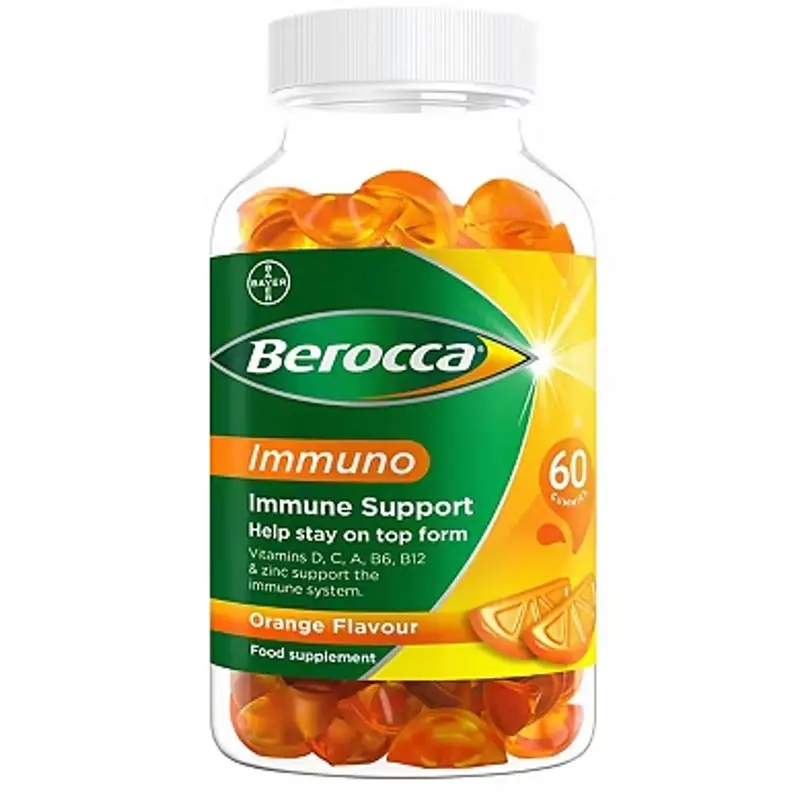 Berocca® Immuno Gummies – Orange Flavour – 60 Gummies