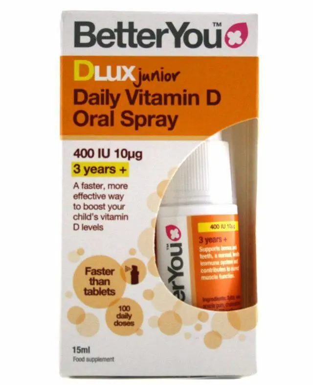 BetterYou Better You Dlux Junior Daily Vitamin D Oral Spray 400IU 15ml