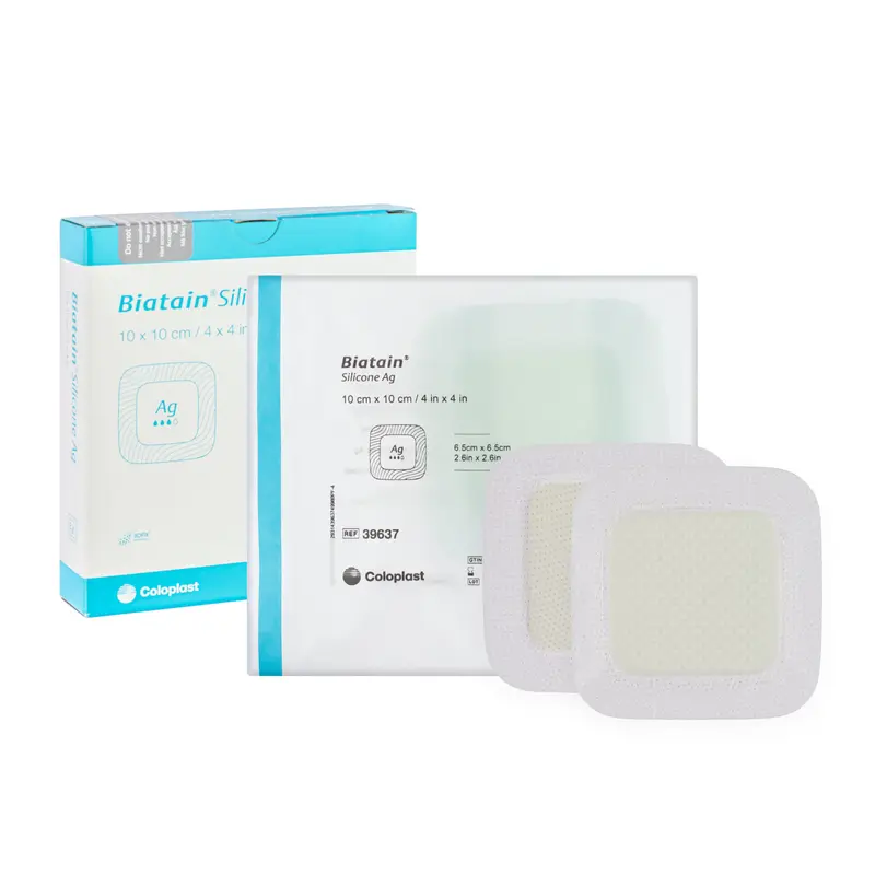 Biatain Silicone Ag Dressing - Silver Impregnated Foam Film Dressing (Multiple Sizes) (x1 or 5)
