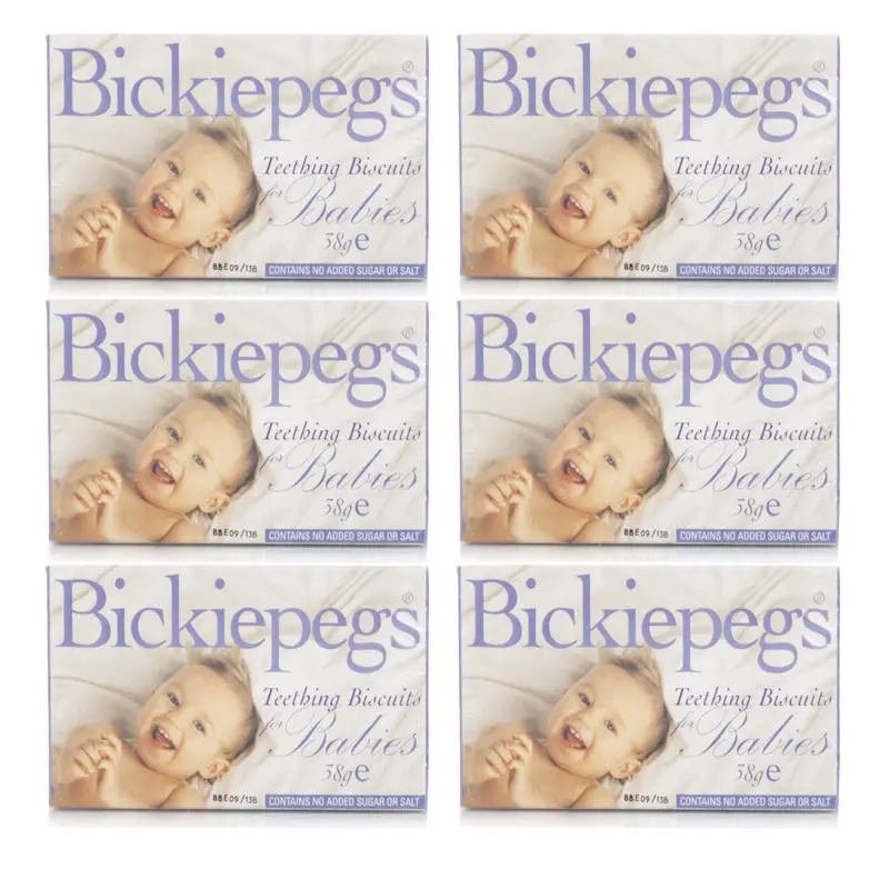 Bickiepegs Teething Biscuits Babies - 6 Pack