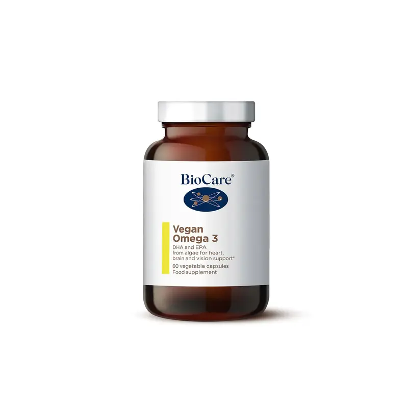 BioCare Vegan Omega 3 Algal DHA & EPA 60 Capsules