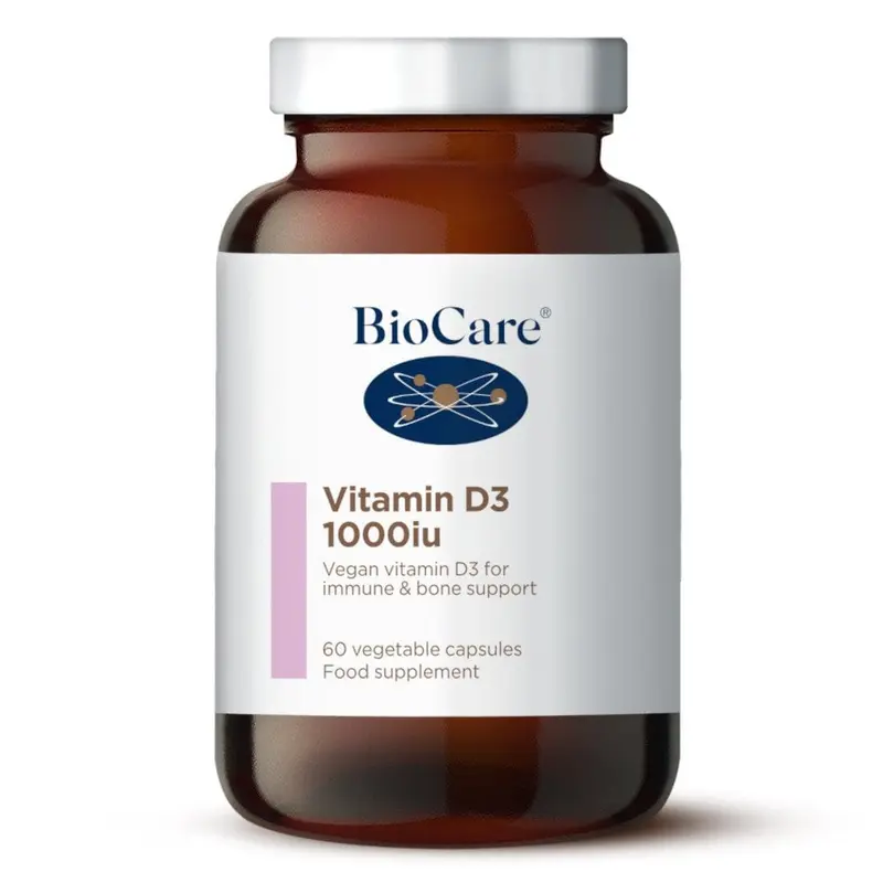 BioCare Vitamin D3 1000iu 60 Capsules