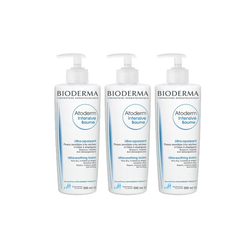 Bioderma Atoderm Intensive Ultra Soothing Balm Triple Pack
