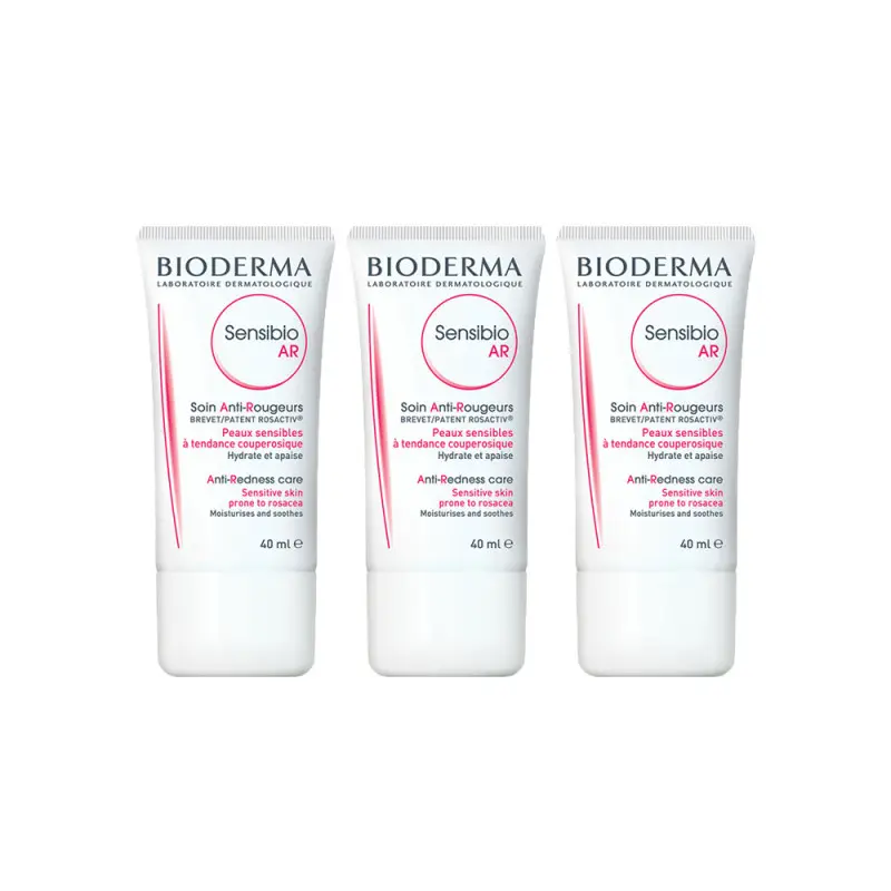 Bioderma Sensibio AR Anti-Redness Cream Triple Pack