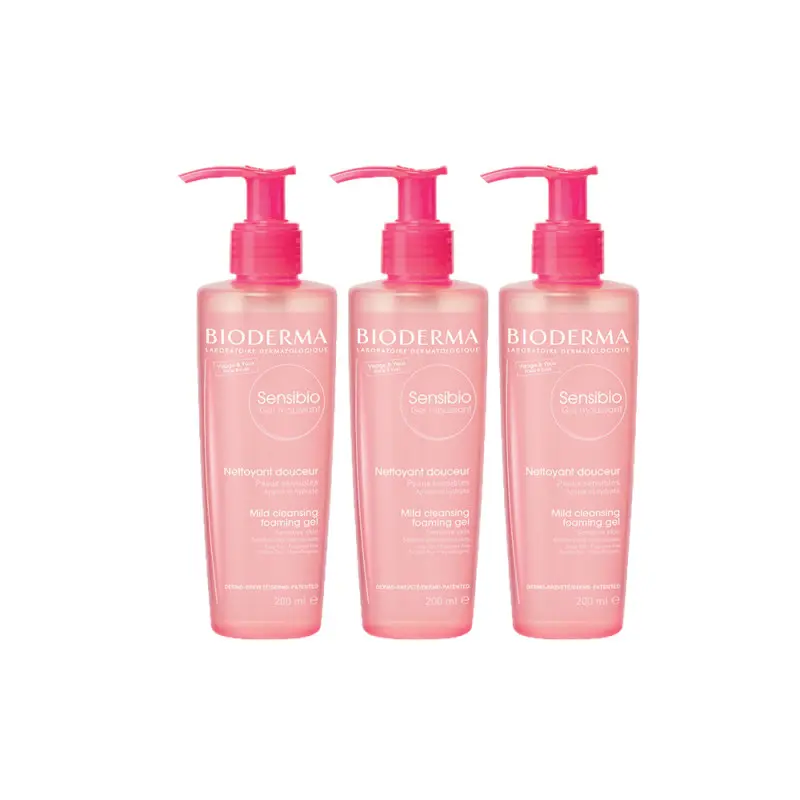 Bioderma Sensibio Mild Cleansing Foaming Gel Triple Pack