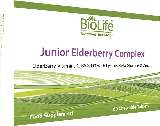 BioLife Junior Elderberry Complex 60 chewable tablets