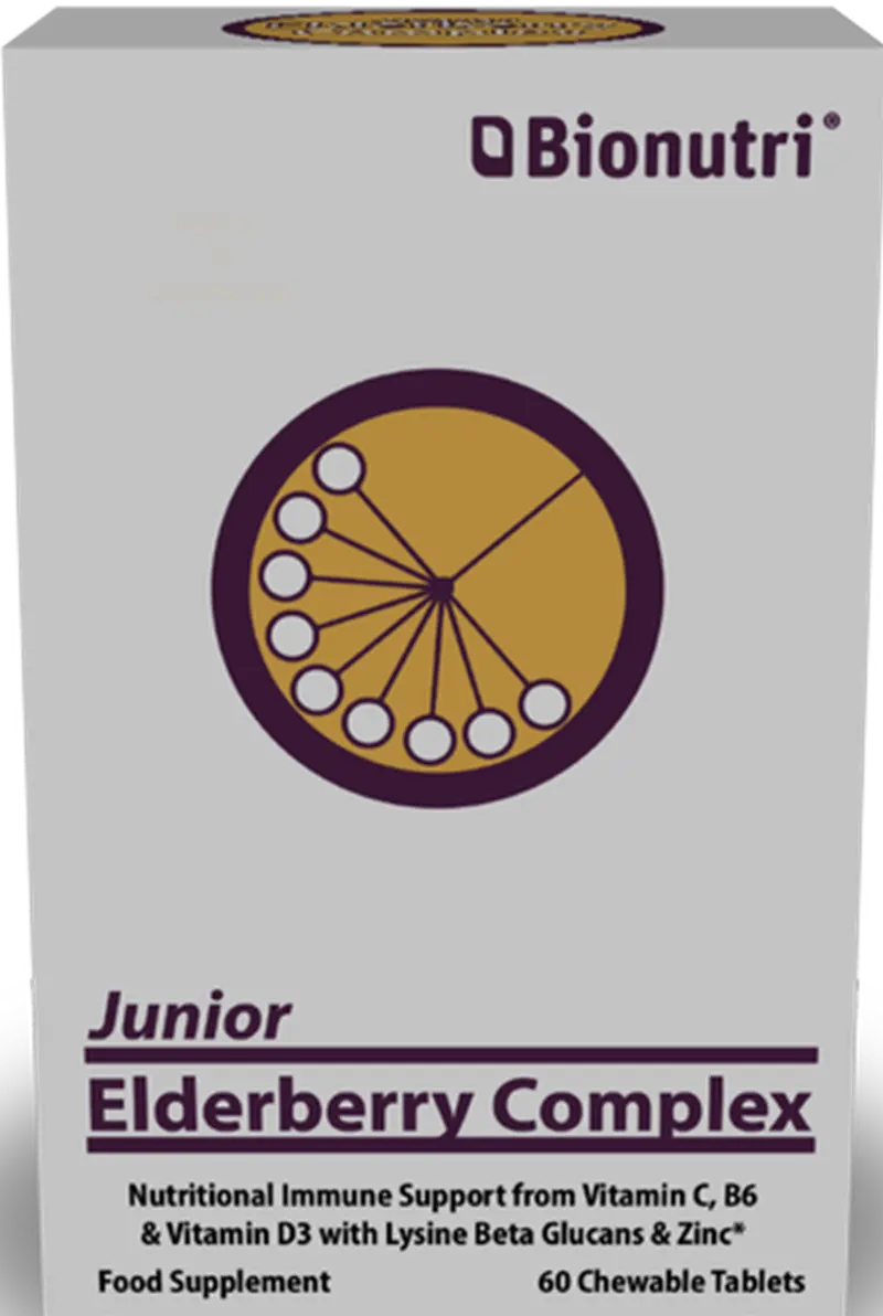 Bionutri Junior Elderberry Complex 60 chewable tablets