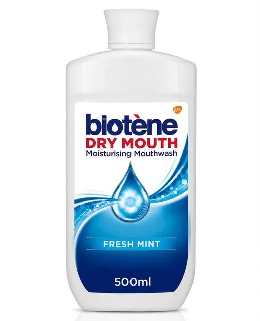 Biotene Dry Mouth Moisturising Mouthwash in Fresh Mint 500ml