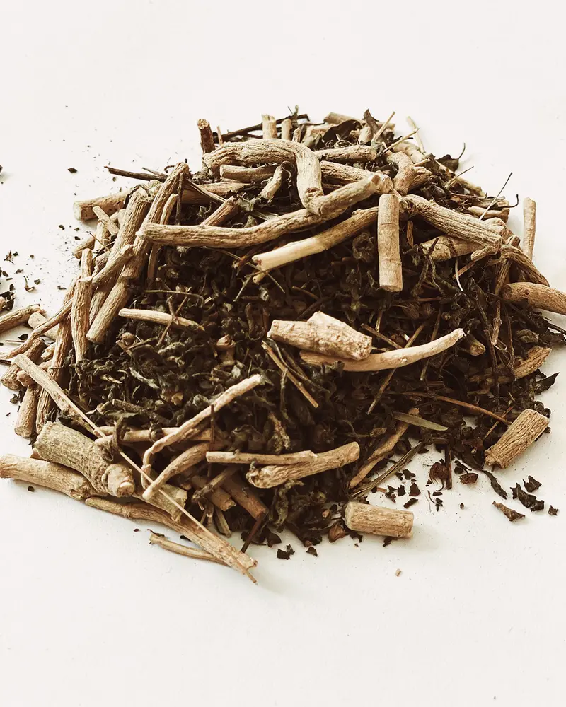 Black Krishna Tulsi and Ashwagandha Root Tea Blend By The Leaning Tree l 100g l 500g l 1 kg