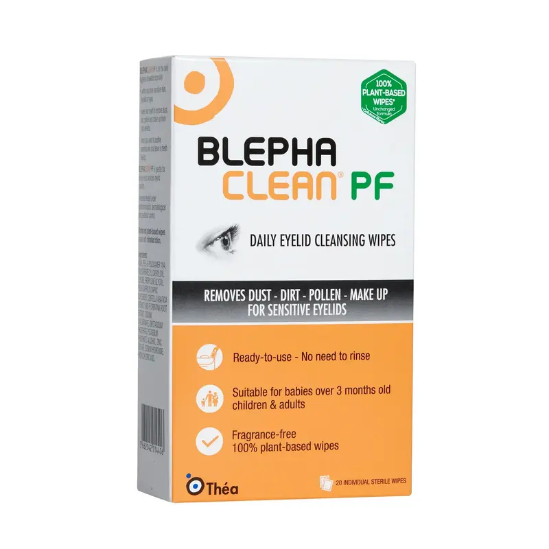 Blephaclean PF Plastic-Free Eyelid Cleansing Wipes 20