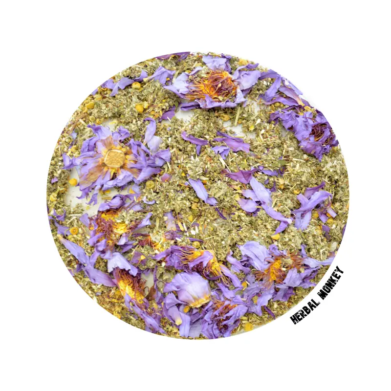 Blue Lotus & Mugwort Blend – Ceremonial Botanical Mix for Ritual & Dreamwork